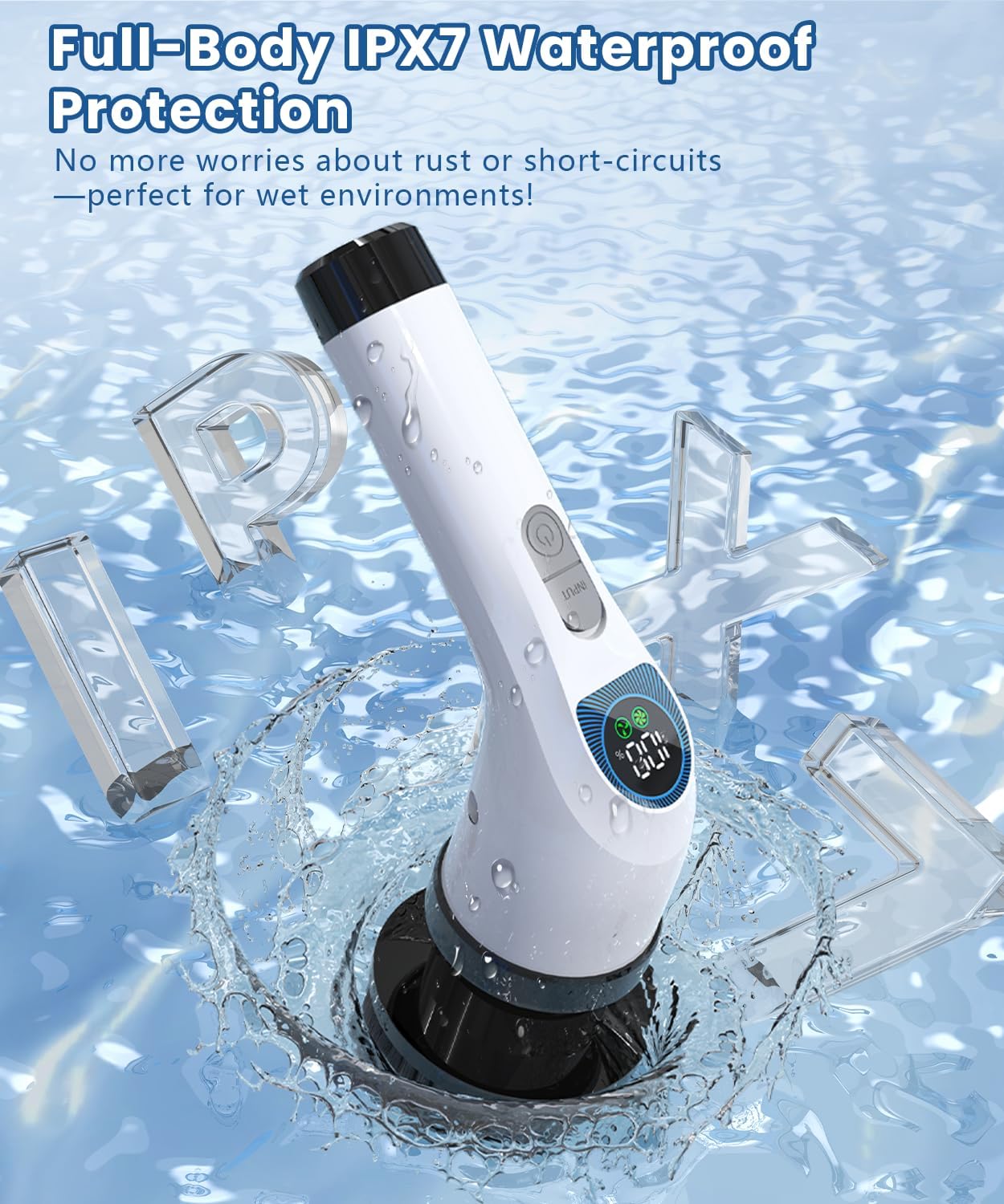 AlphaJet™ Pro Spin Scrubber-IPX7Deep Cleaning System