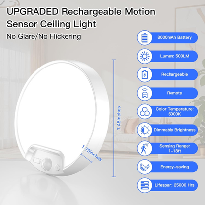 AlphaGlow™  Motion Sensor LED Cieling Light
