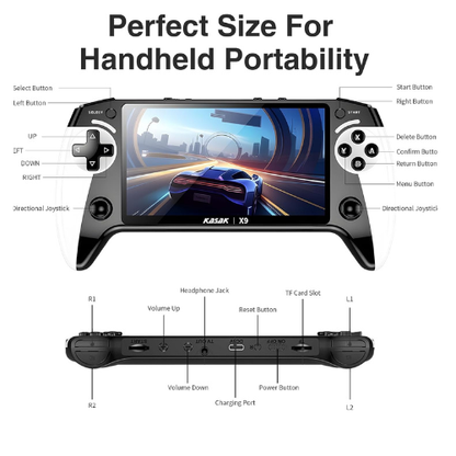 Alpha™ RetroPlay Console – 5.5” HD Offline 1000 games gift